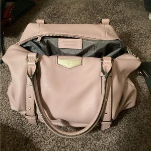 Light purple all leather bag